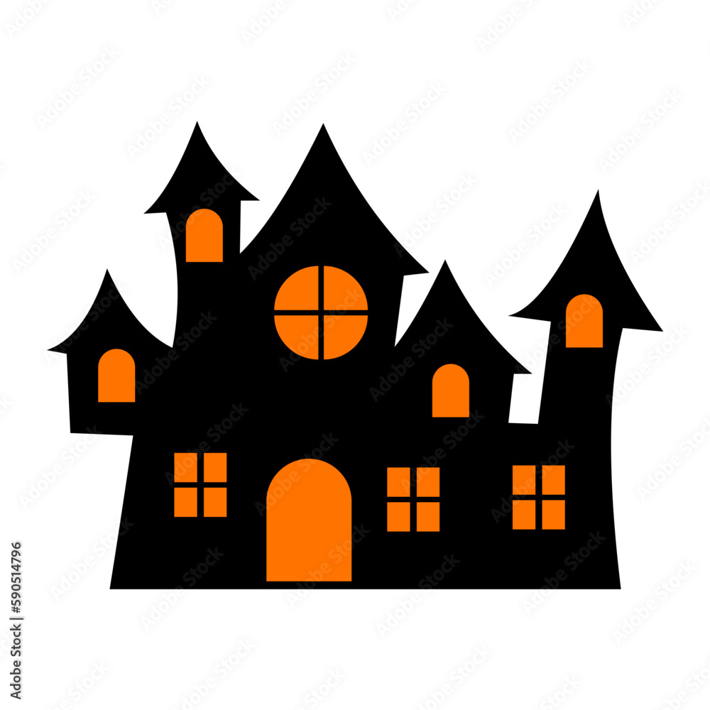 Halloween House Illustration