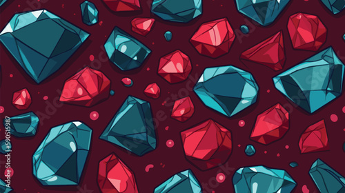 ruby stone vector background