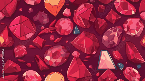 ruby stone vector background