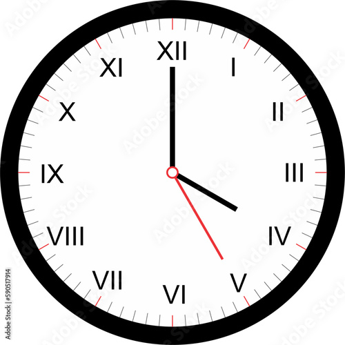 color clock, all hours, 1 hour, 2 3 4 5 6 7 8 9 10 11 12 hours