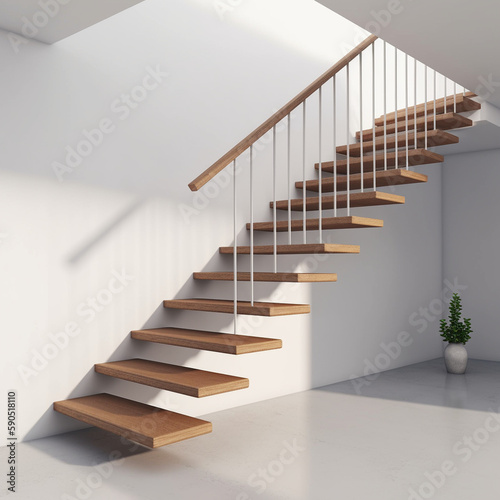 Fotografiet un escalier - IA Generative