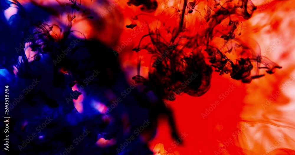 Splash of paint. Abstract background. Paint splash into the water and