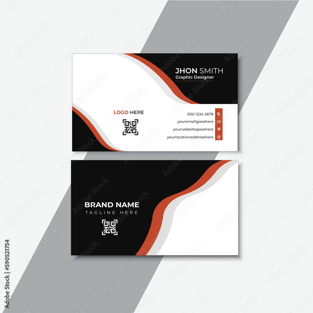 Creative And Clean Business Card Template,Creative and modern business card,Modern Creative And Clean Business Card Design Template, Visiting Card

