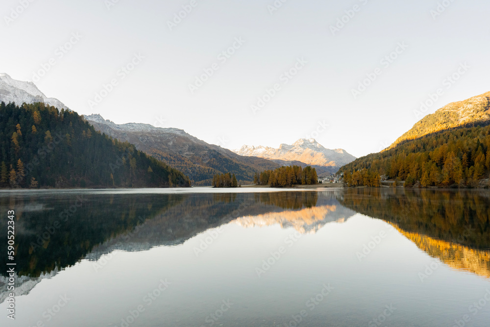 Fototapeta premium lake in the morning