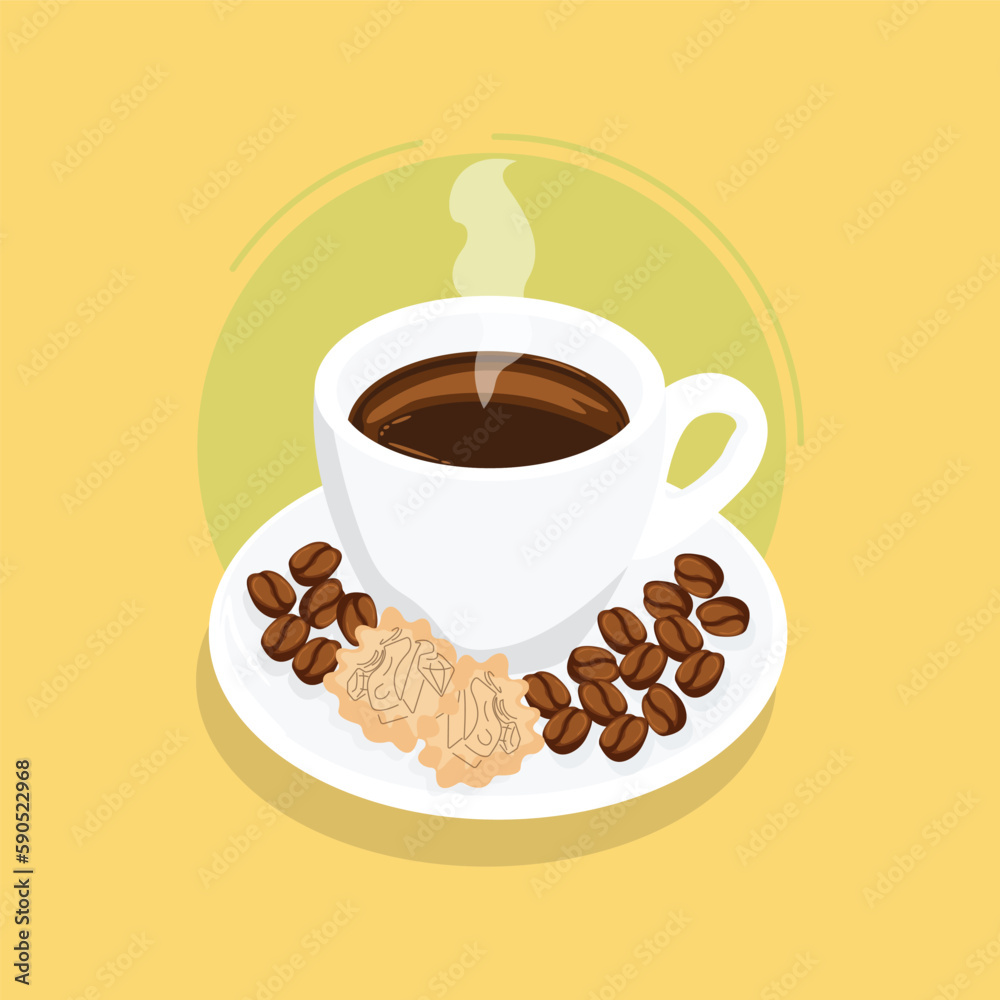 Obraz premium vector colombian coffee illustration concept 