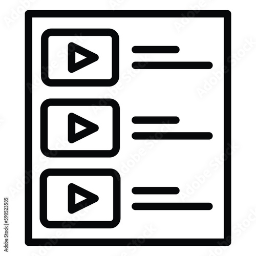 You can make playlist of videos in window media player