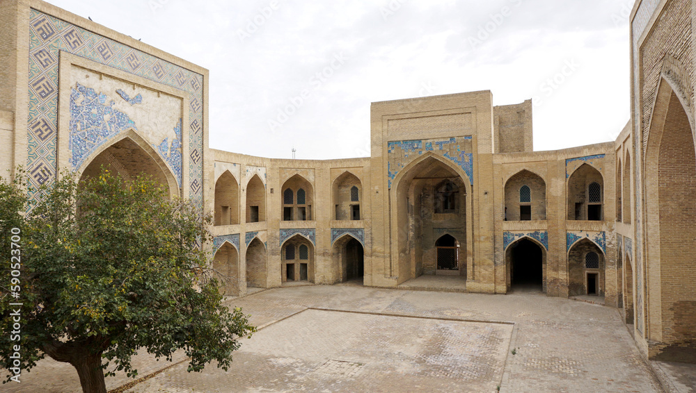 Courtyard in the madrasah complex in Bukhara