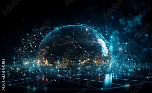 Digital shield dome, cyberspace cyber security and data protection
