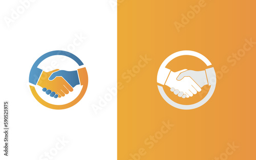 Business handshake/contract agreement flat vector icon for apps and websites, handshake partnership icon. Handshake, agreement, friendship (vector illustration)