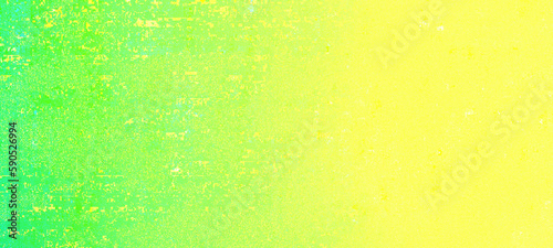 Green and yellow gradient panorama widescreen background with blank space for Your text or image, usable for banner, poster, Ads, events, party, celebration, and various design works © Robbie Ross
