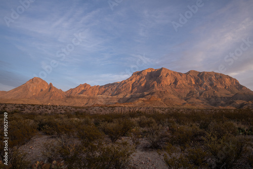 Clouds over mountains in desert mountains  © Griffin