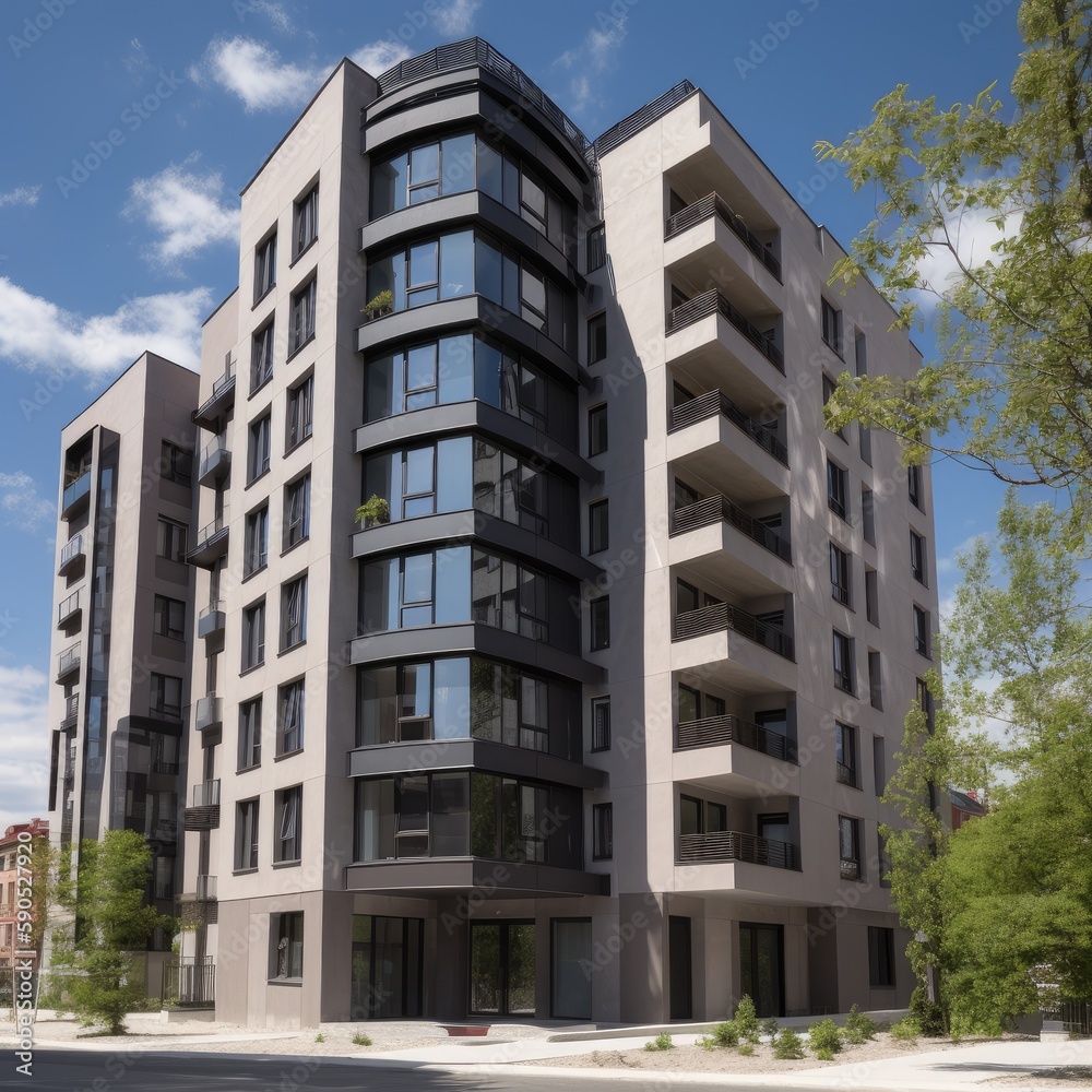 Fototapeta premium LuxuryPremium Apartments Building