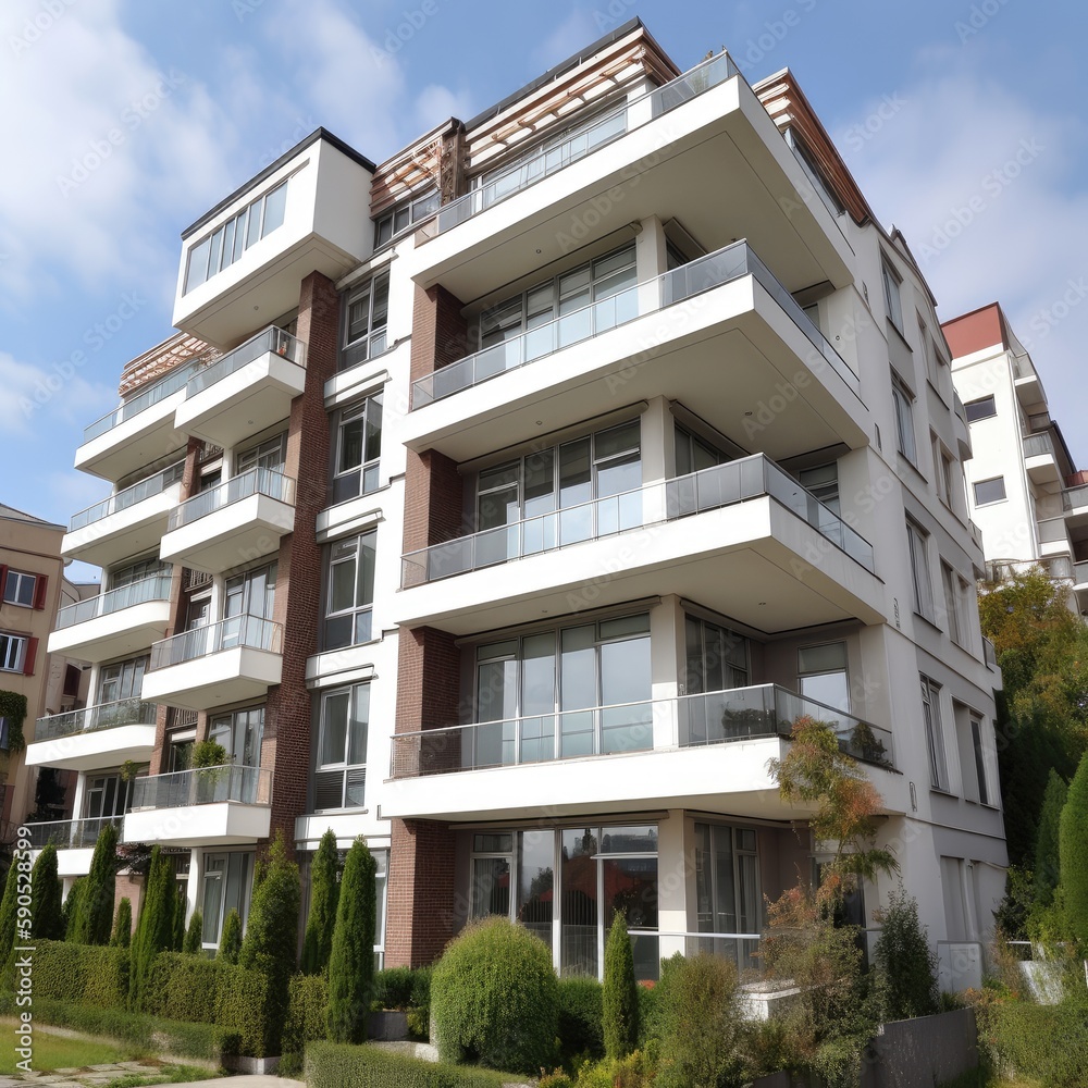 Fototapeta premium LuxuryPremium Apartments Building
