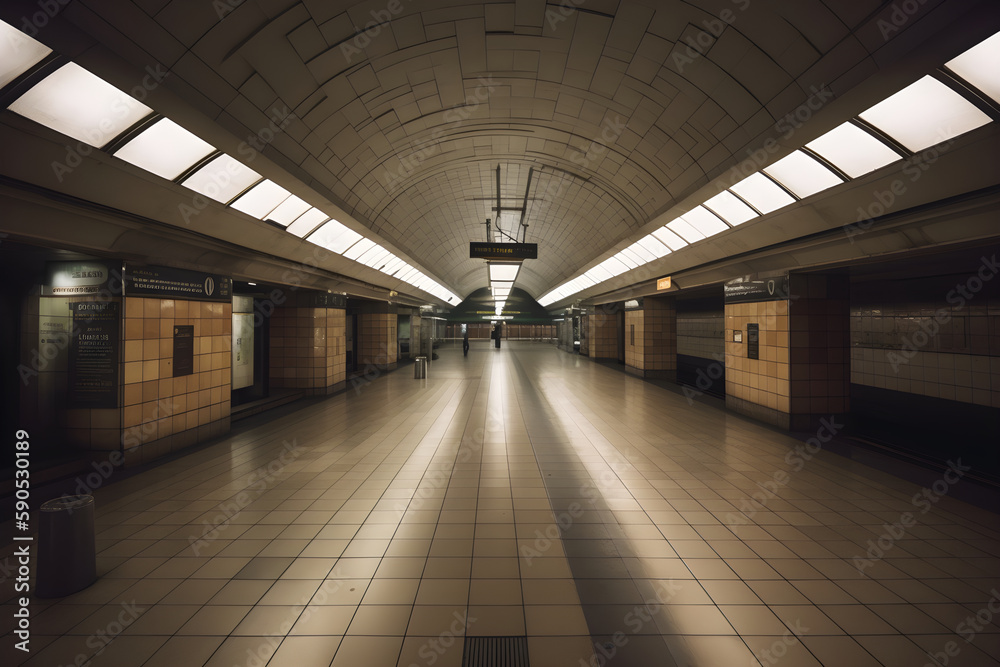 underground station, ai generative