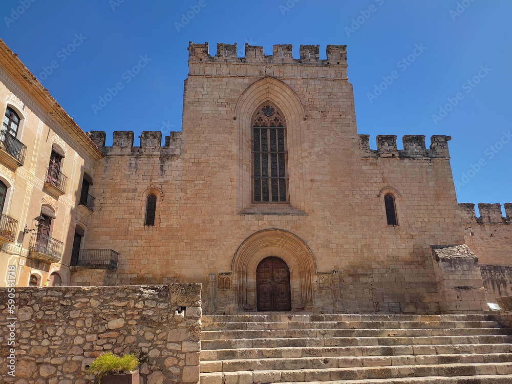 Façade of Santes Creus monastery