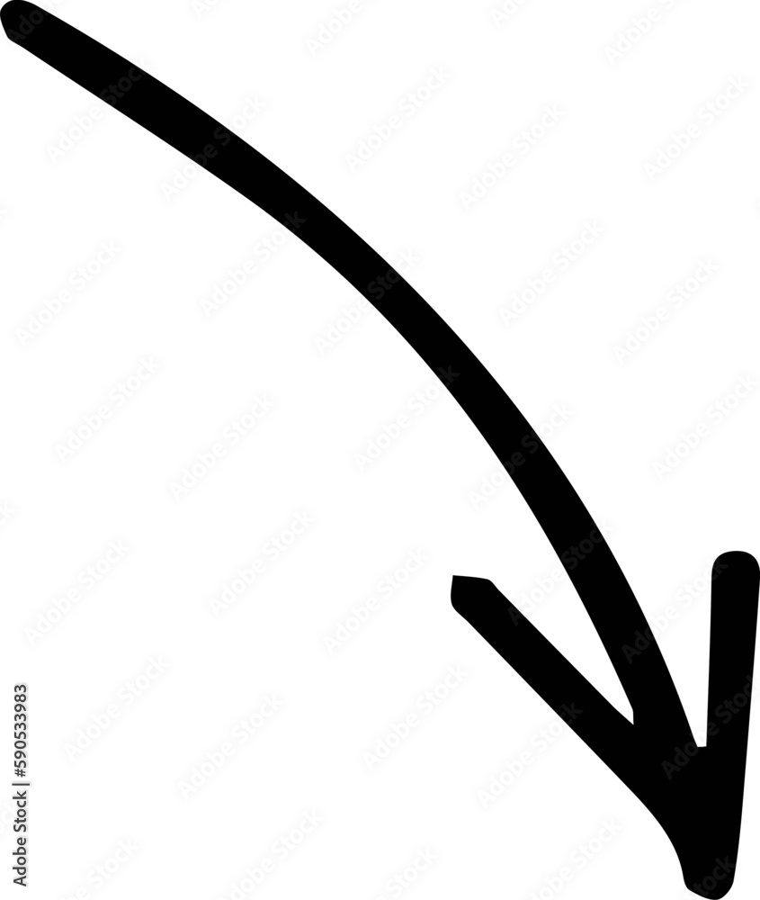 Doodle line arrow Doodle line arrow