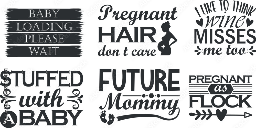 Pregnancy  Quotes SVG Bundle pack  