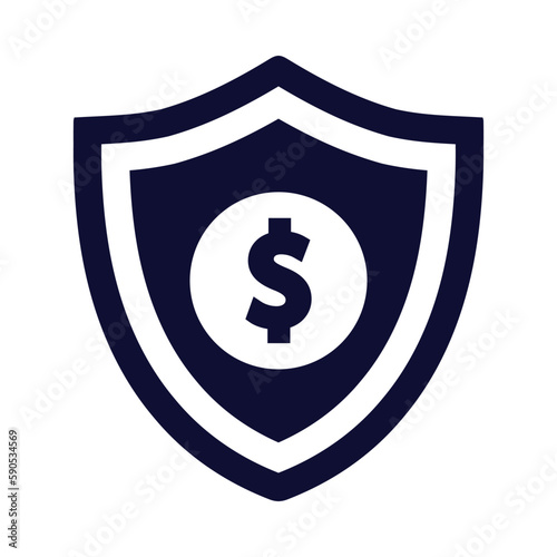 money, shield, safety, hand, finance safety on hand icon