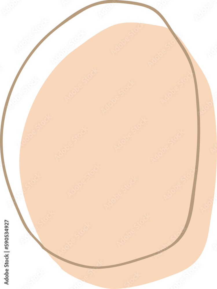 Earth Tone Abstract Shape Illustration Earth Tone Abstract Shape Illustration