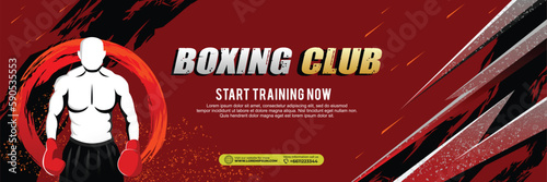 Sport Boxing Background vector illustration