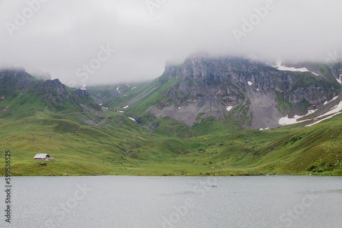lake in the mountains photo