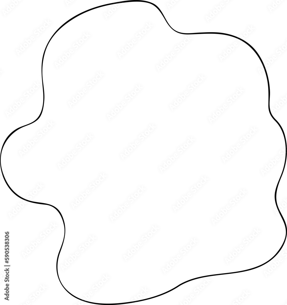 Irregular shape outline Irregular shape outline