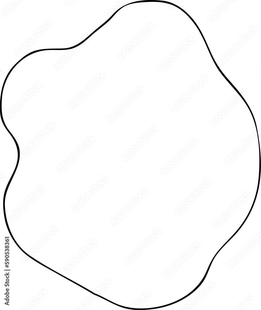 Irregular shape outline Irregular shape outline