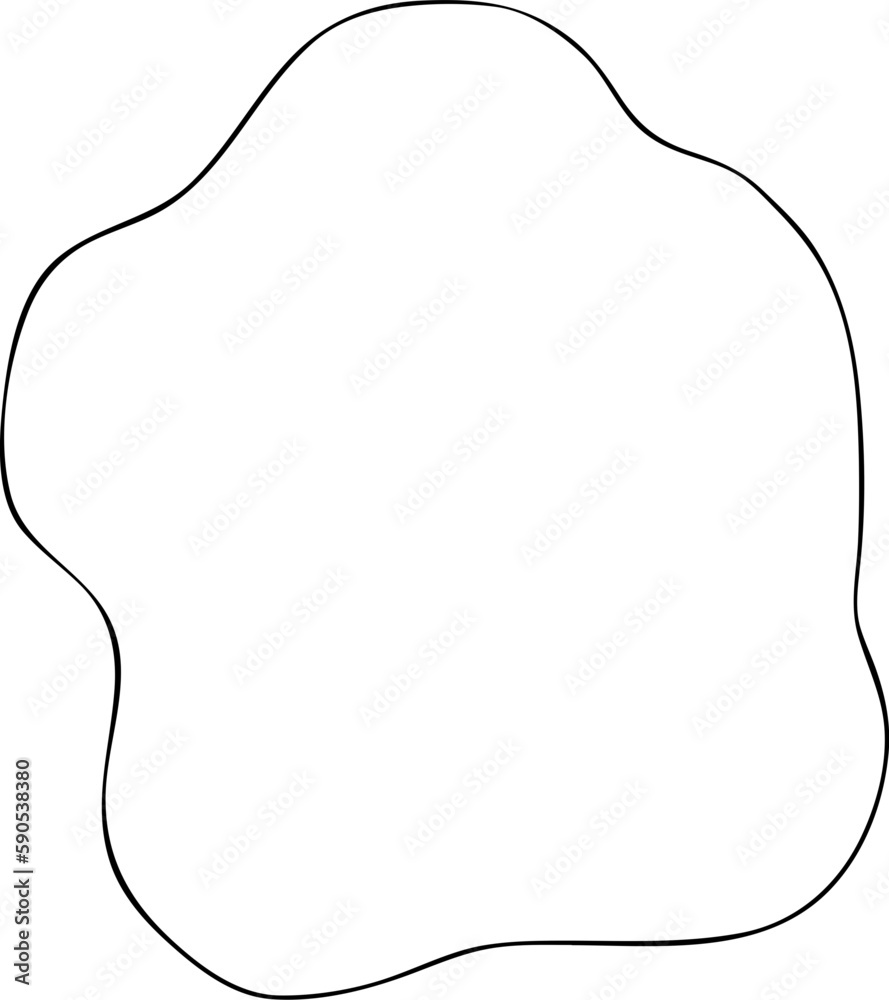 Irregular shape outline Irregular shape outline