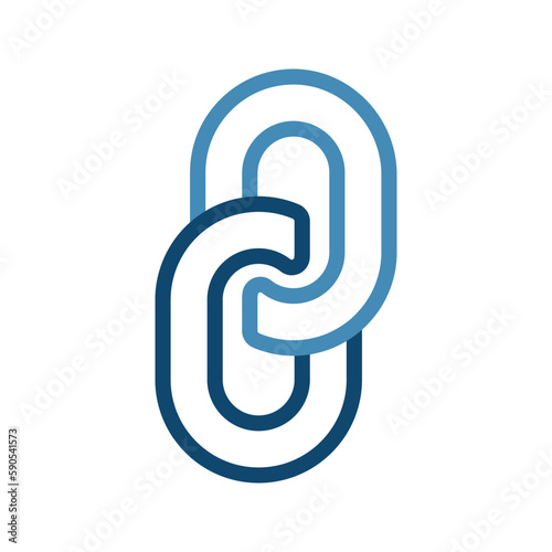 Chain icon. Constraint sign. vector illustration
