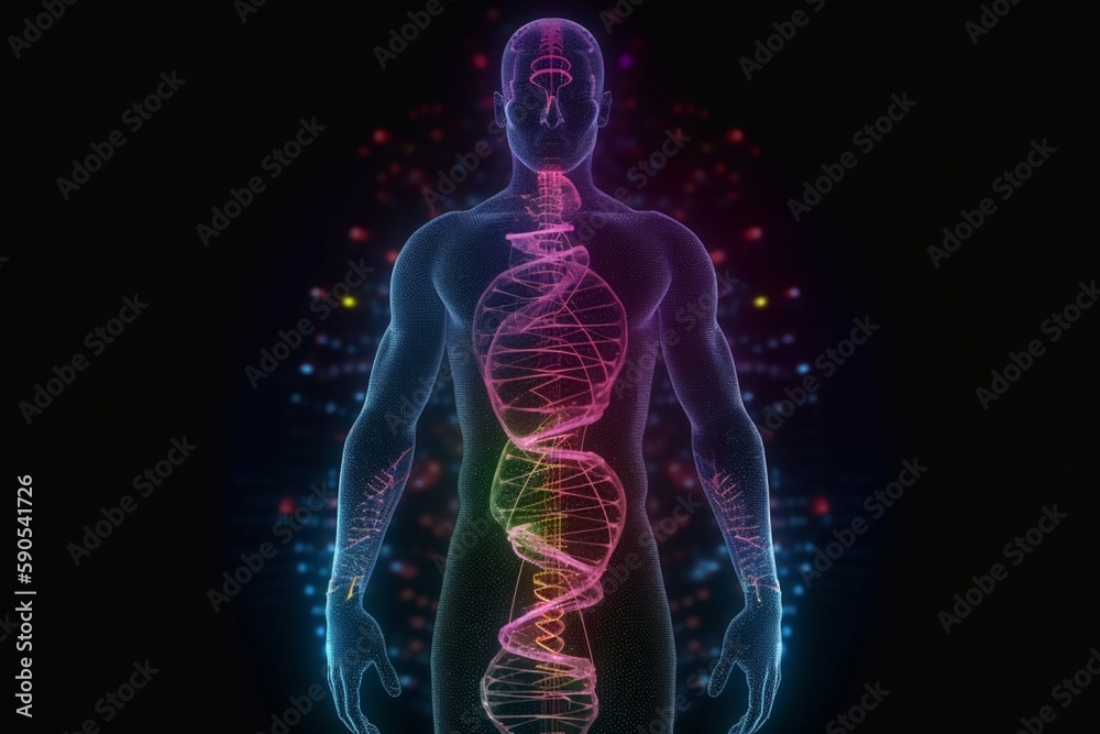 3d rendered illustration of a body 3d rendered illustration of a body