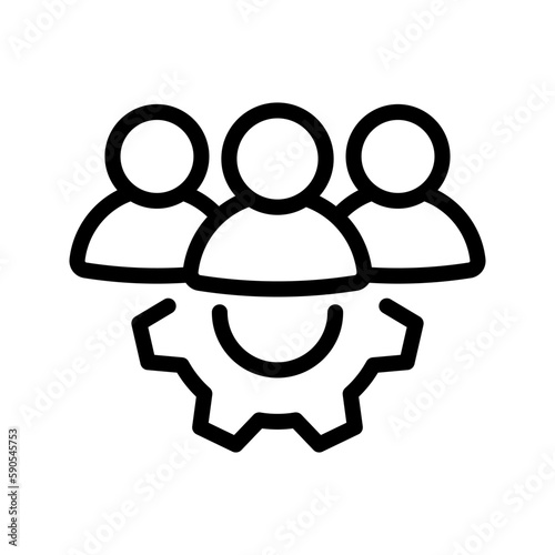 Team icon. teamwork sign. vector illustration
