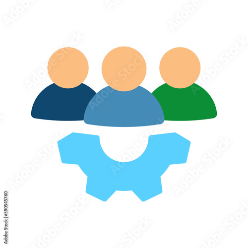Team icon. teamwork sign. vector illustration