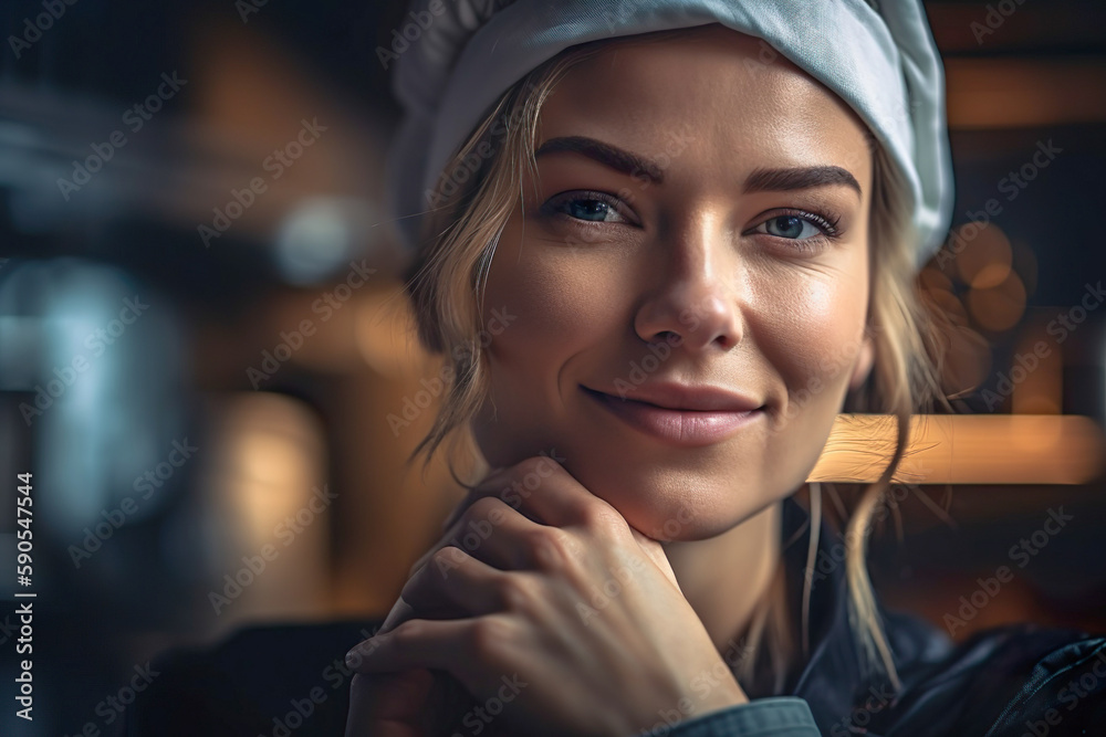 Sizzling in the kitchen: Flirty chef.
Generative AI Sizzling in the kitchen: Flirty chef.
Generative AI