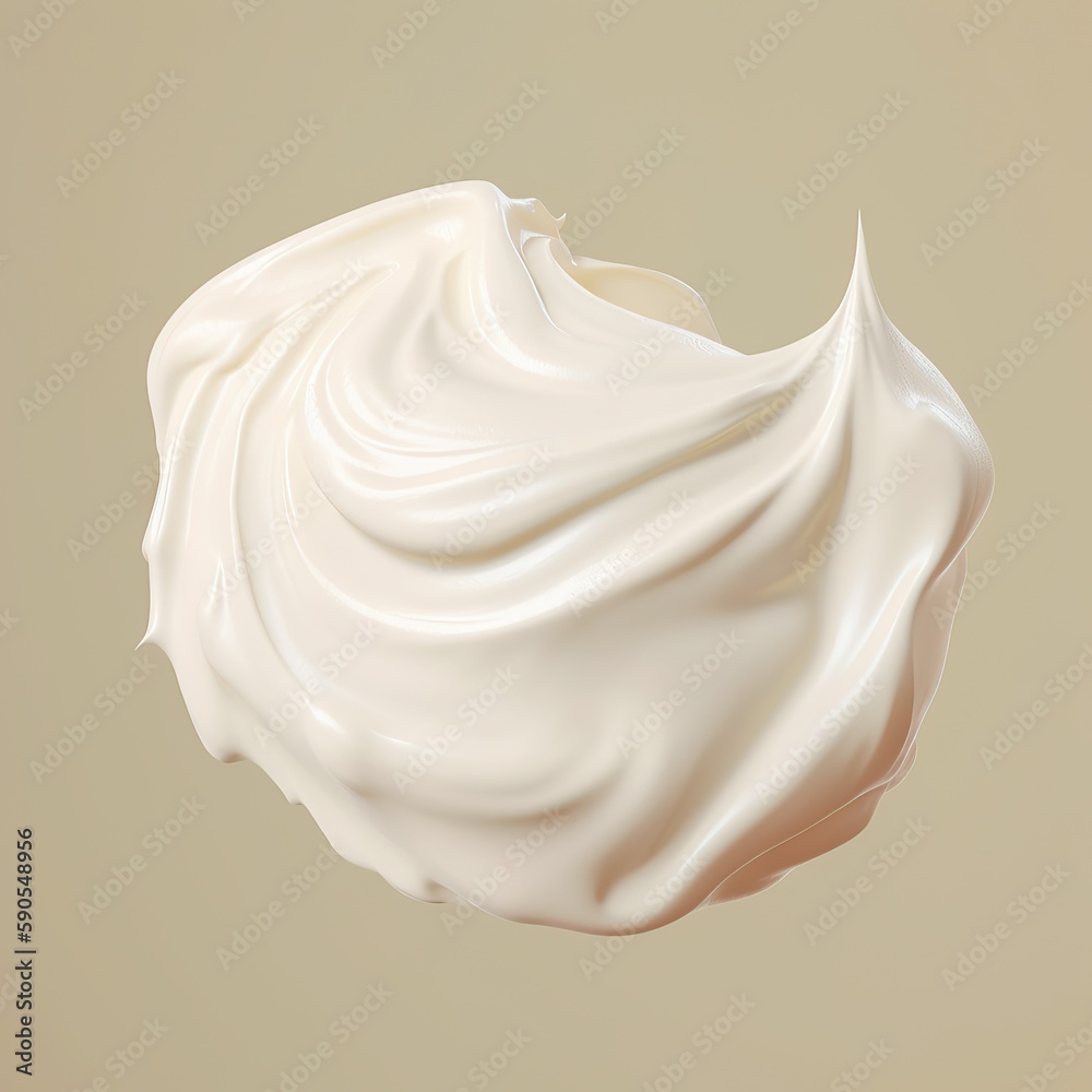 isolated whipped cream on a white background isolated whipped cream on a white background