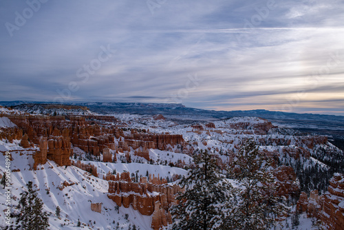 Winter in canyons in Utah