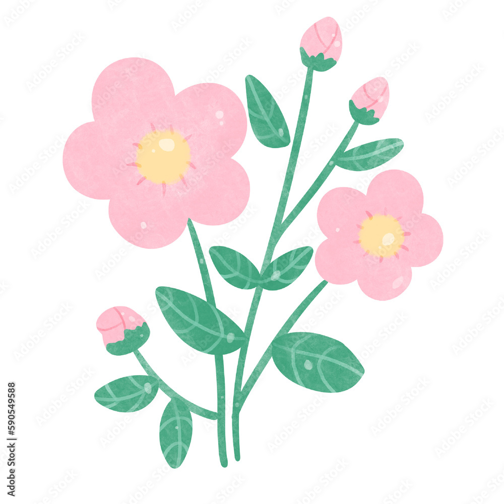 Flower watercolor icon png