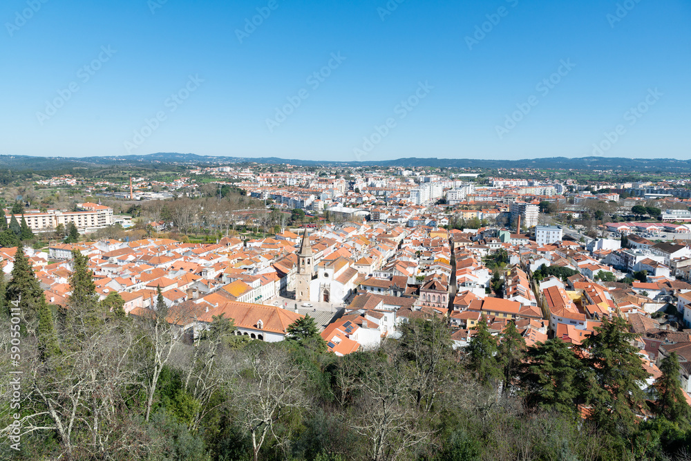 Fototapeta premium Tomar, Portugal: city view from the Convento de Cristo
