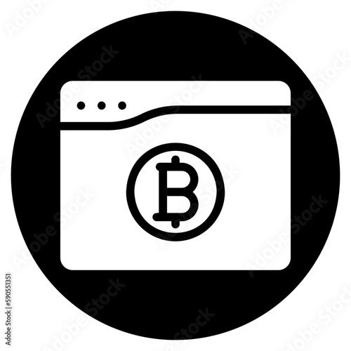 bitcoin glyph icon