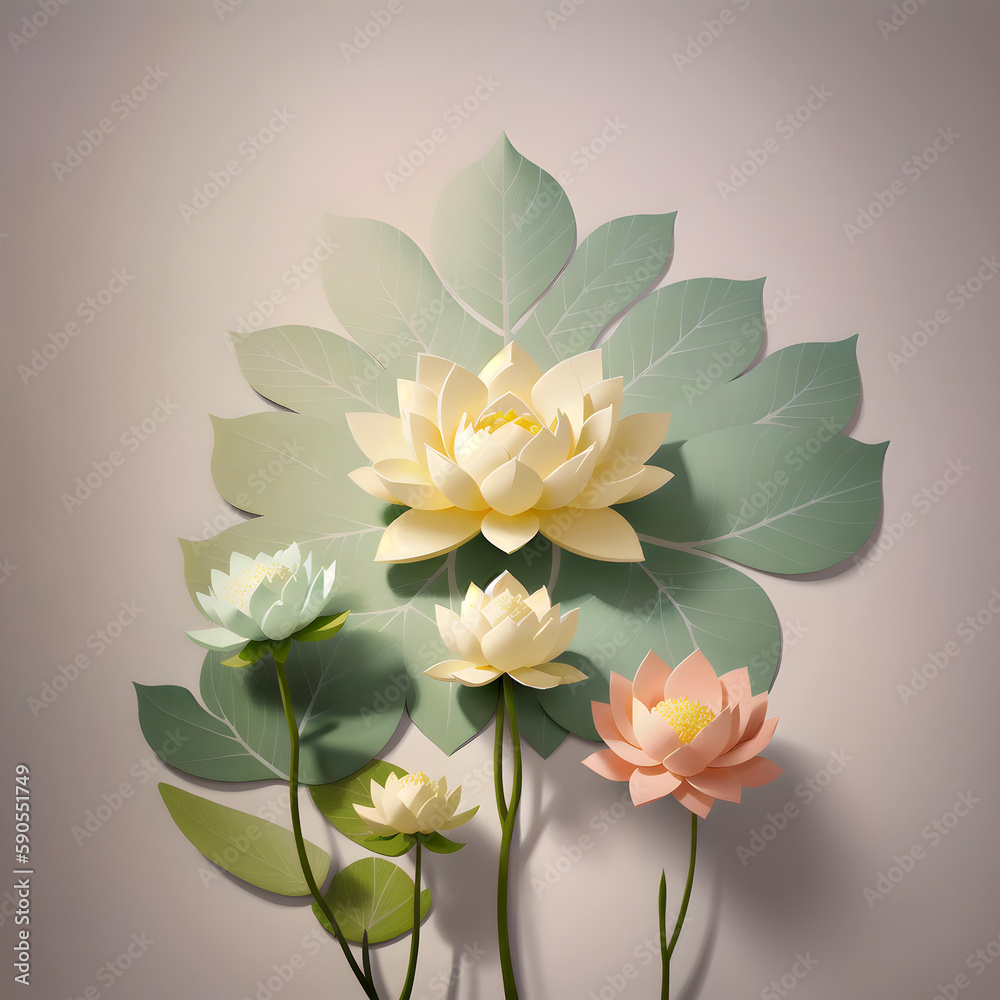 lotus flowers illustration lotus flowers illustration