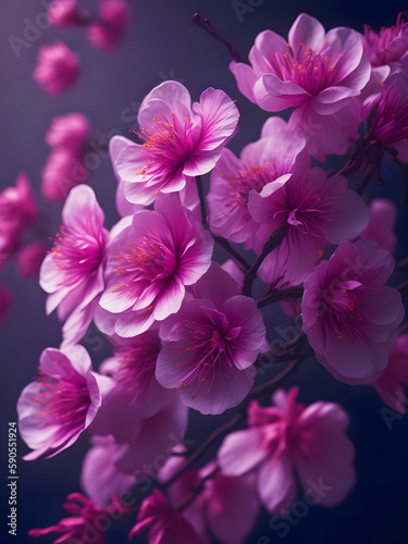 pink sakura closeup © tugolukof