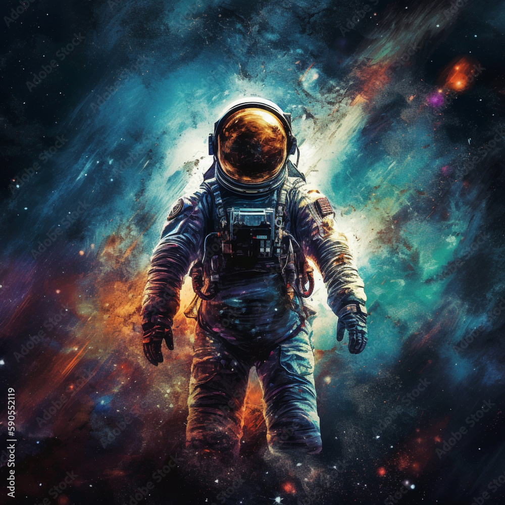 astronaut in space