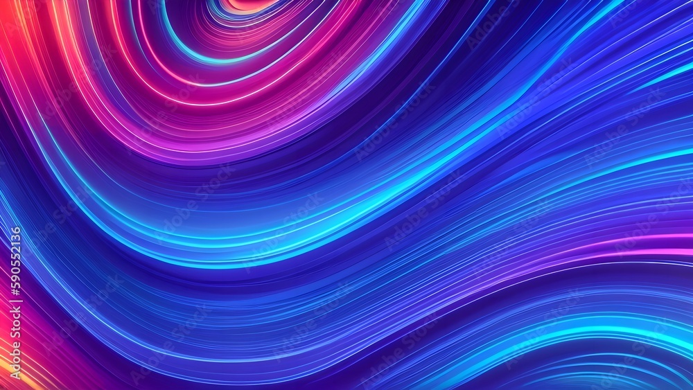 Abstract wavy background, generative AI Abstract wavy background, generative AI