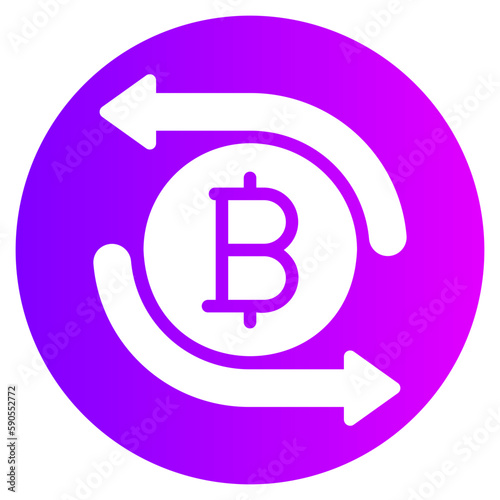 money flow gradient icon