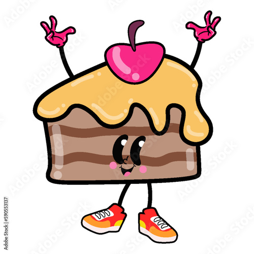Whimsical and Adorable Cartoon Character Illustration