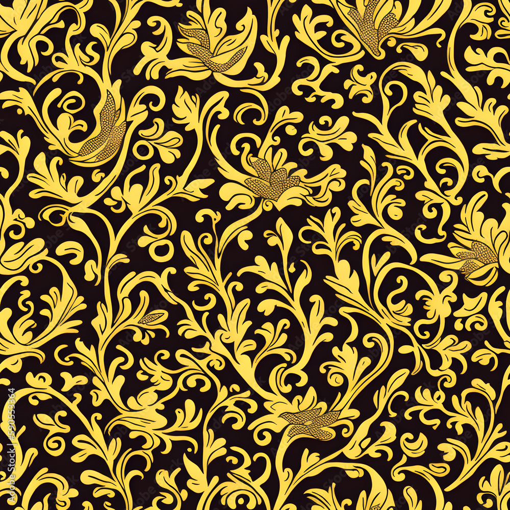 damask ornament pattern