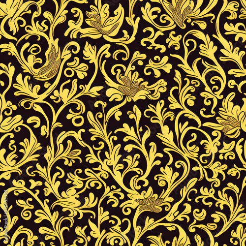 damask ornament pattern © tugolukof