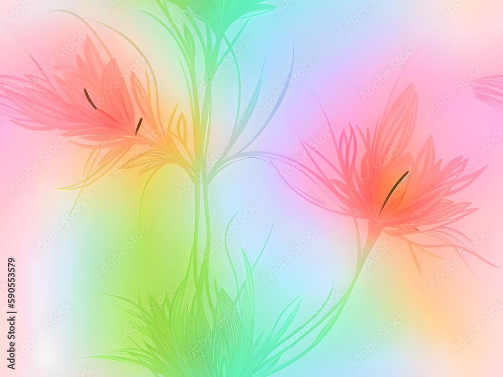 Obraz premium Seamless pattern leaves