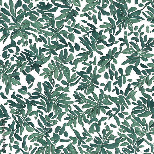 Seamless pattern leaves