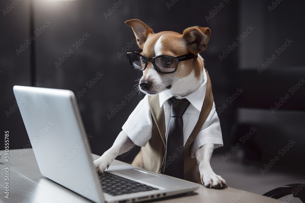 Corporate Canine, Stylish Scribe.
Generative AI