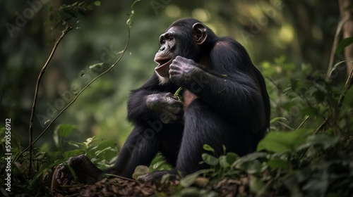 Cheeky Chimpanzee in the Wild